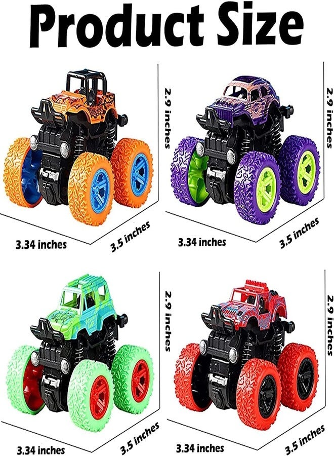 Stylbase Set Monster Truck Baby Boy Toys Friction Powered Baby Toy Car Durable High-Density Alloy and Non-Toxic Plastic, Non-Slip Tires Kids Cars Khilona 2-3 Years (Pack of 3) - Image 2
